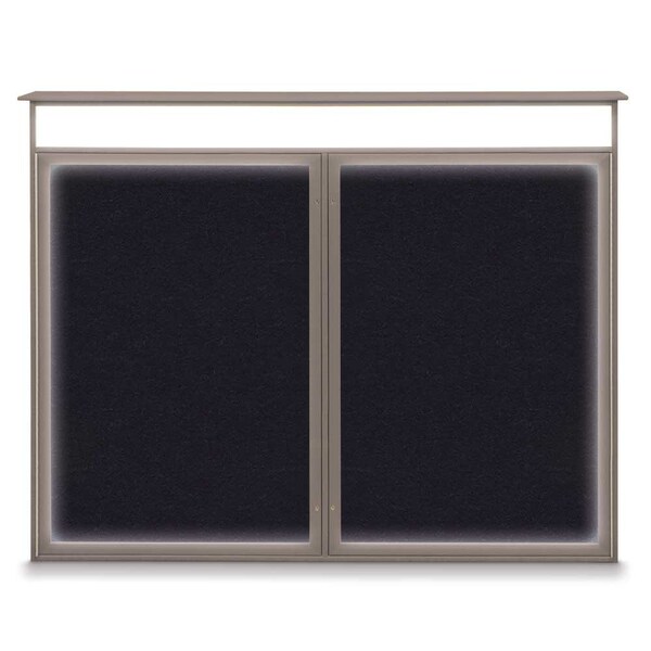 Double Door Enclosed Indoor Letterboard